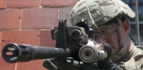 Soldier using a Green Laser Interdiction System (GLIS) Soldier using a Green Laser Interdiction System (GLIS)