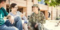 Cadets on College Campus